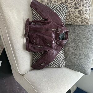 Burgundy Leather Jacket